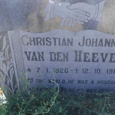 HEEVER Christian Johannes, van den 1926-1988