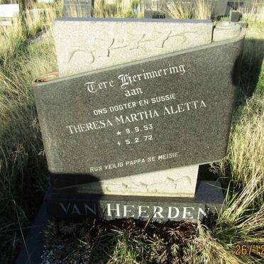 HEERDEN Theresa Martha Aletta, van 1953-1972