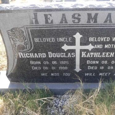 HEASMAN Richard Douglas 1925-1998 &amp; Kathleen Iona 1916-1990