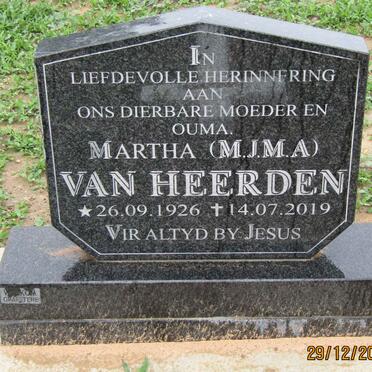 HEERDEN M.J.M.A., van 1926-2019