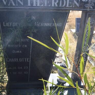 HEERDEN Charlotte, van 1923-1993