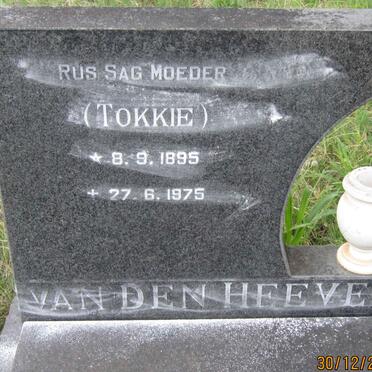 HEEVER Tokkie, van den 1895-1975