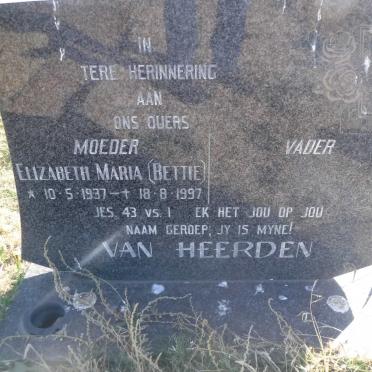 HEERDEN Elizabeth Maria, van 1937-1997