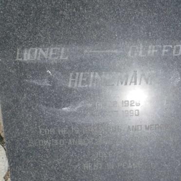 HEINEMANN Lionel-Clifford 1926-1990