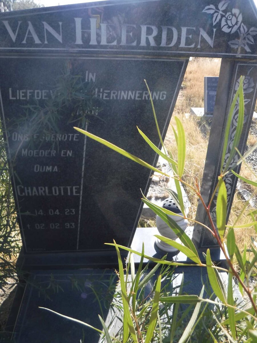 HEERDEN Charlotte, van 1923-1993