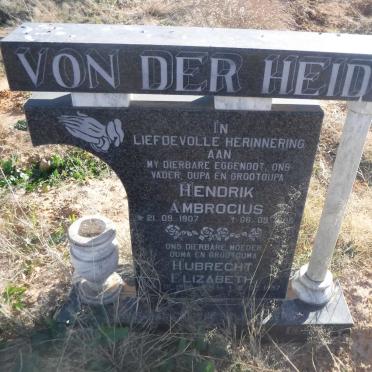 HEIDE Hendrik Ambrocius, von der 1907-1996 &amp; Hubrecht Elizabeth 1908-1997