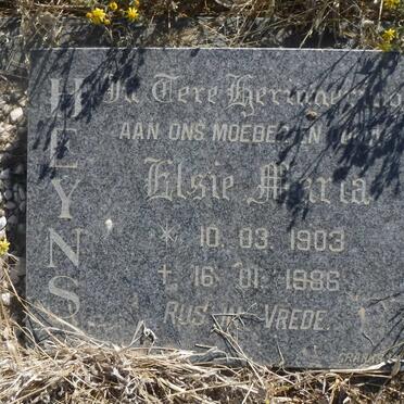 HEYNS Elsie Maria 1903-1986