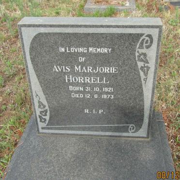 HORRELL Avis Marjorie 1921-1973