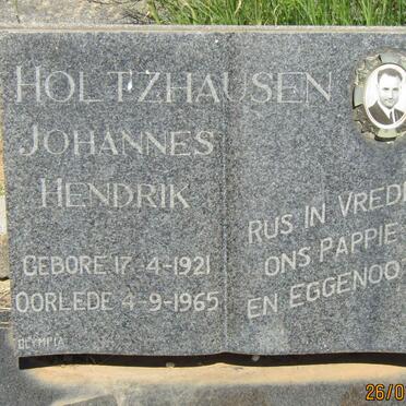 HOLTZHAUSEN Johannes Hendrik 1921-1965