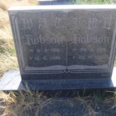 HOBSON W.J.T. 1915-1986 &amp; E.M.E. 1914-1986
