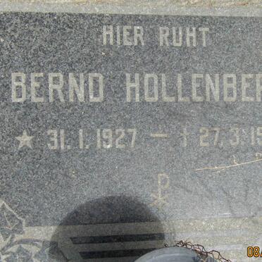 HOLLENBERG Bernd 1927-1960