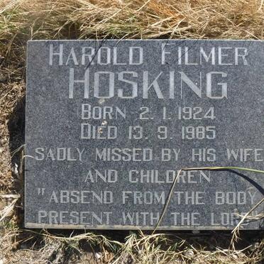 HOSKING Harold Filmer 1924-1985