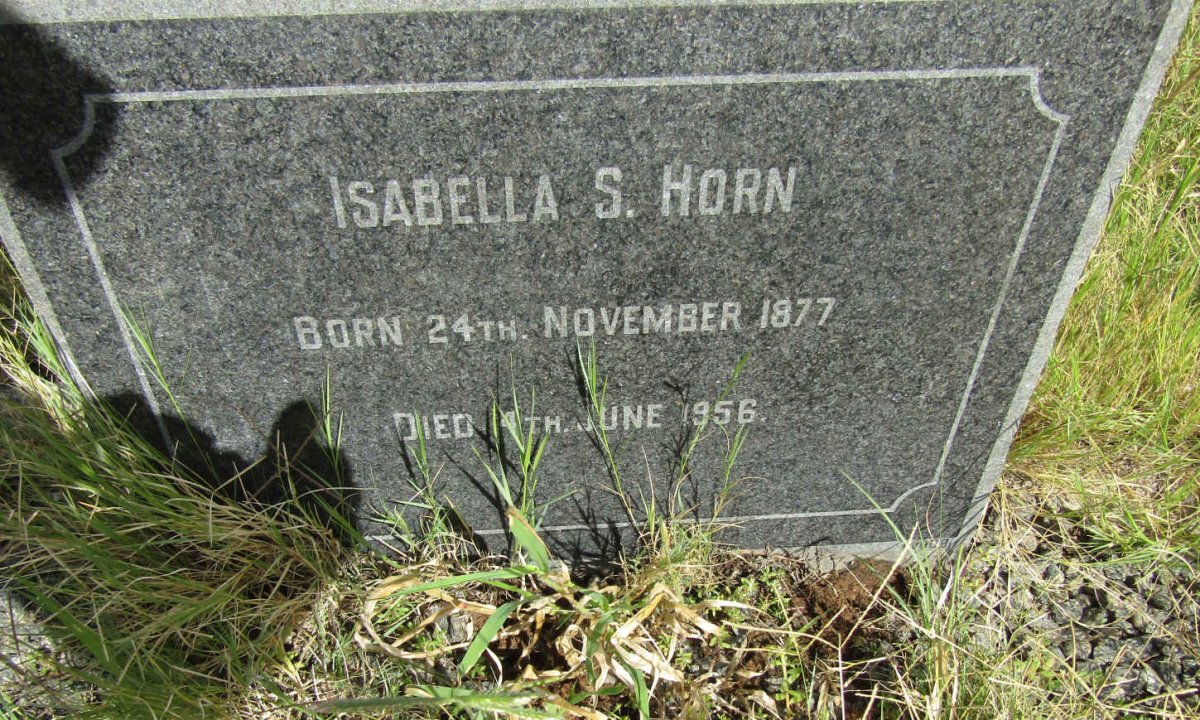 HORN Isabella S. 1877-1956