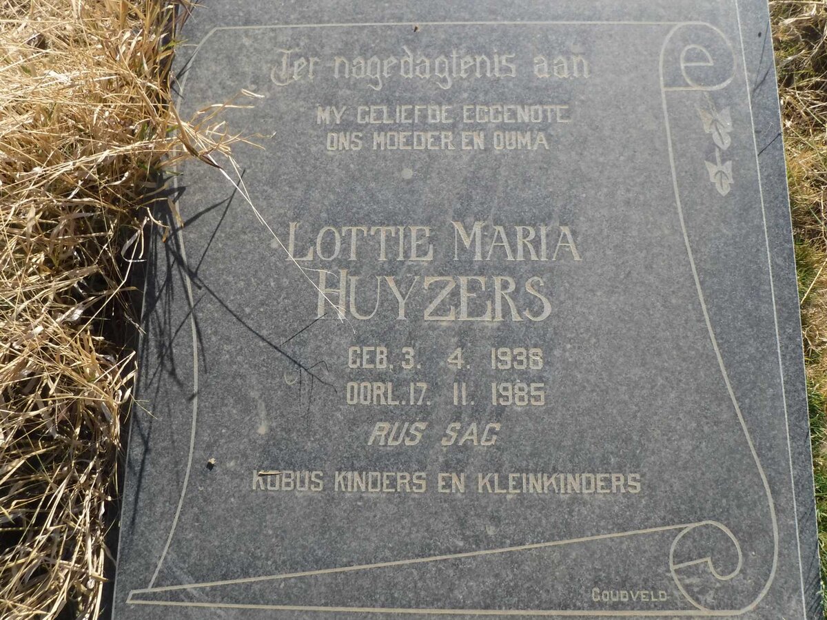 HUYZERS Lottie Maria 1936-1985