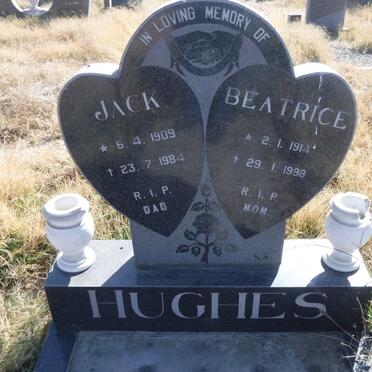 HUGHES Jack 1909-1984 &amp; Beatrice 1914-1998
