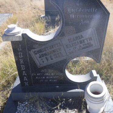 JORDAAN Christoffel Johannes 1933-1982 &amp; Maria Elizabeth 1941-