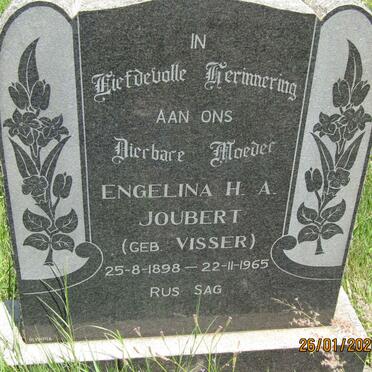 JOUBERT Engelina H.A. nee VISSER 1898-1965