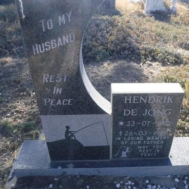 JONG Hendrik, de 1937-1989