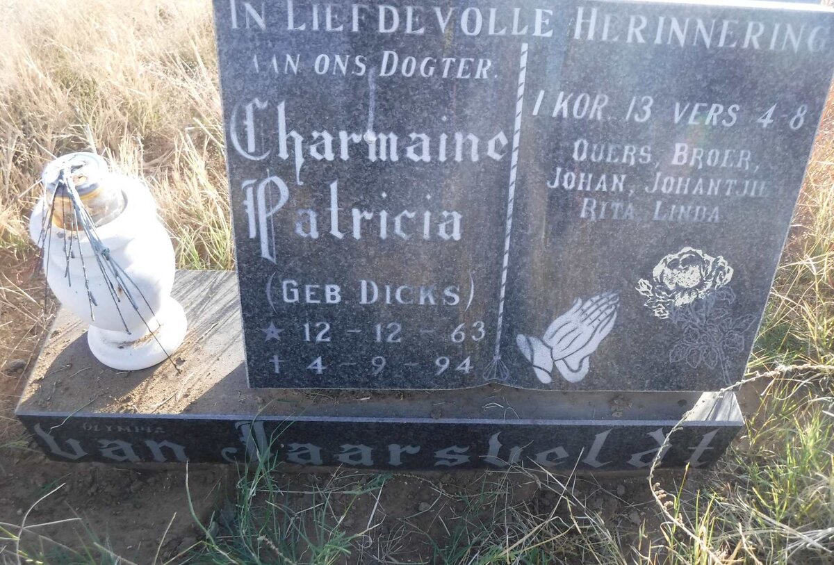 JAARSVELDT Charmaine Patricia, van nee DICKS 1963-1994