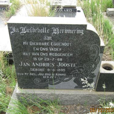 JOOSTE Jan Andries 1895-1968