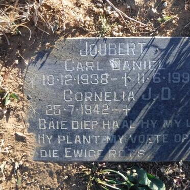 JOUBERT Carl Daniel 1938-1996 &amp; Cornelia J.D. 1942-