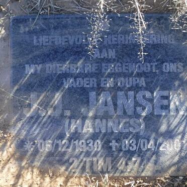 JANSEN J.J. 1930-2001