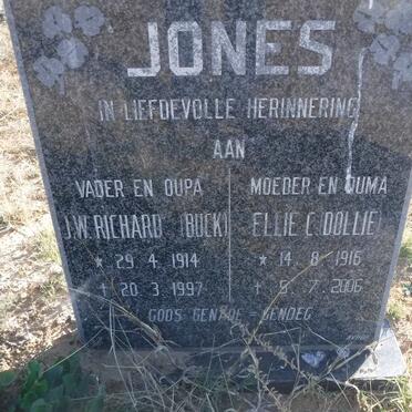 JONES J.W. Richard  1914-1997 &amp; Ellie C. 1916-2006