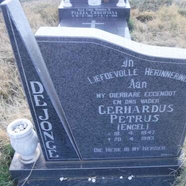 JONGE Gerhardus Petrus, de 1947-1993