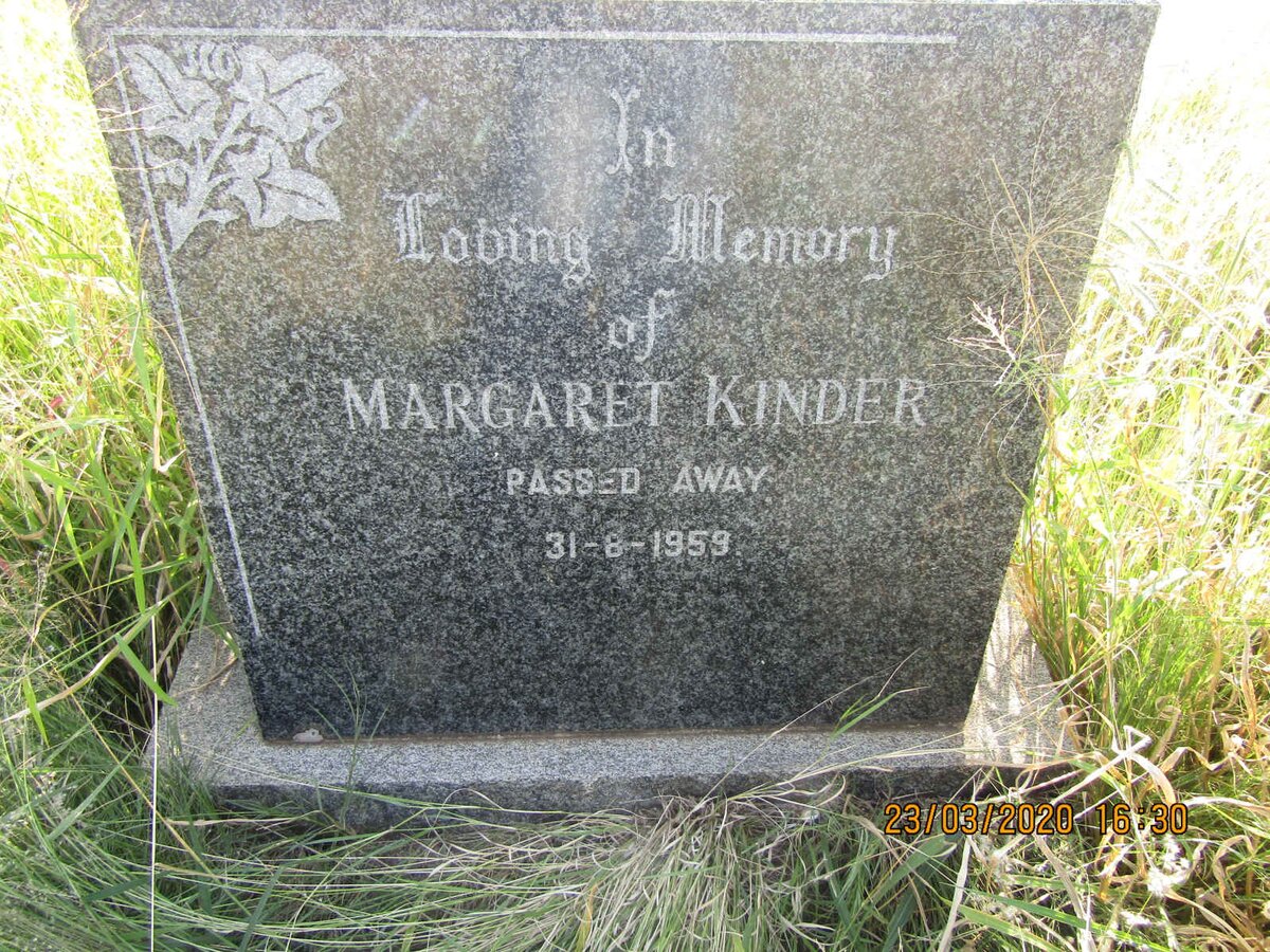 KINDER Margaret -1959