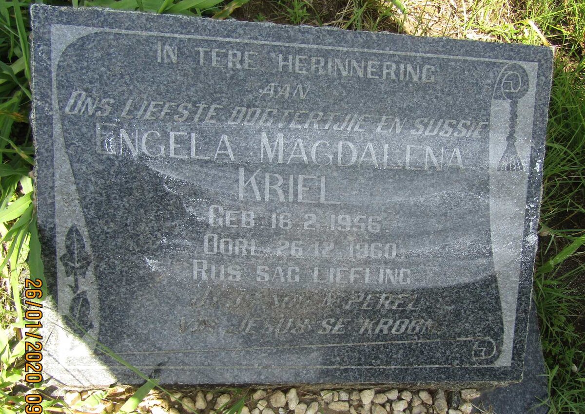 KRIEL Engela Magdalena 1956-1960