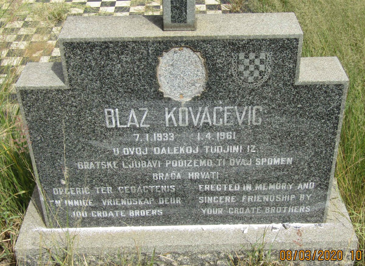 KOVACEVIC Blaz 1933-1961