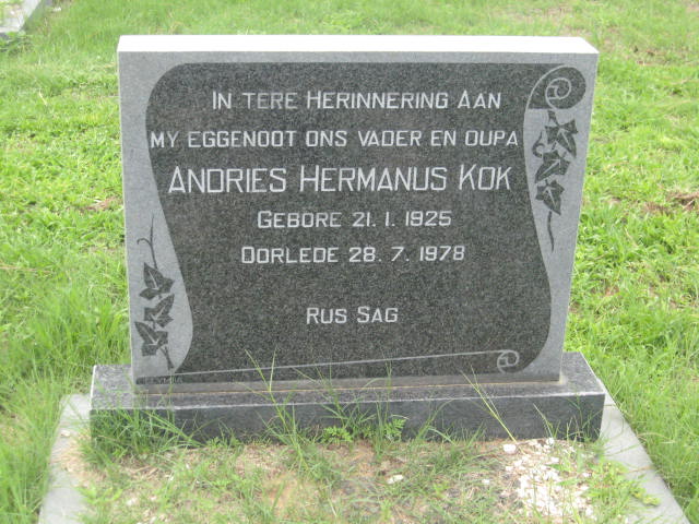 KOK Andries Hermanus 1925-1978
