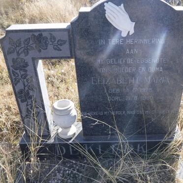 KLERK Elizabeth Maria, de 1925-1980