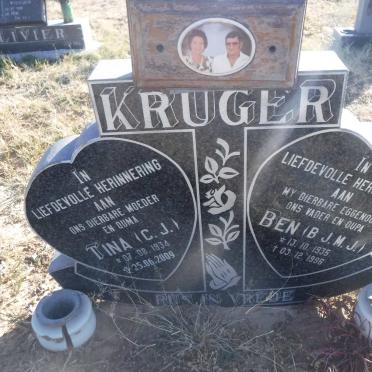 KRUGER B.J.M.J. 1935-1996 &amp; C.J. 1934-2009