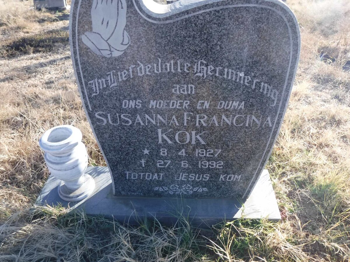 KOK Susanna Francina 1927-1992
