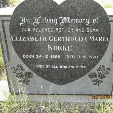 KOKKE Elizabeth Gertrouda Maria 1899-1970