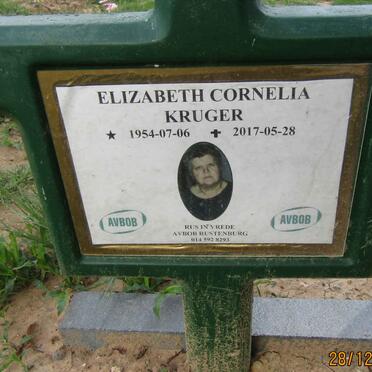 KRUGER Elizabeth Cornelia 1954-2017