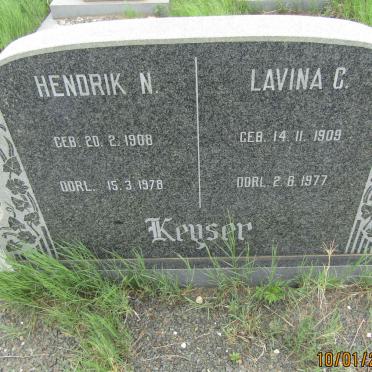 KEYSER Hendrik N. 1908-1978 &amp; Lavina C. 1909-1977
