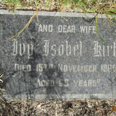 KIRK John Kenneth -1958 &amp; Ivy Isobel -1968