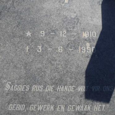 KOTZÉ Theunis 1910-1990 &amp; Ella 1914-1979