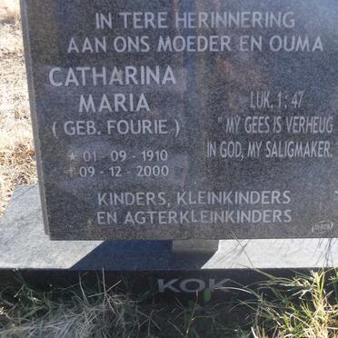 KOK Catharina Maria nee FOURIE 1910-2000