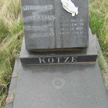 KOTZE Johannes Lodewykus 1927-1974