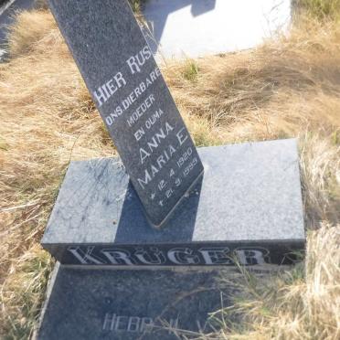 KRÜGER Anna Maria E. 1920-1999