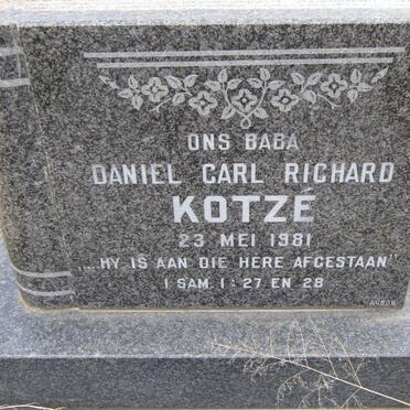 KOTZÉ Daniel Carl Richard 1981-1981