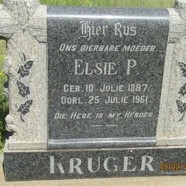 KRUGER Elsie P. 1887-1961