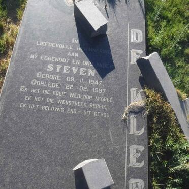 KLERK Steven, de 1947-1997