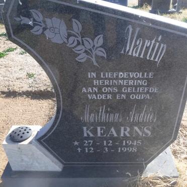 KEARNS Marthinus Andries 1945-1998