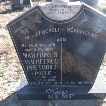 KEMP Marthinus Wilhelmus Pretorius 1948-1999