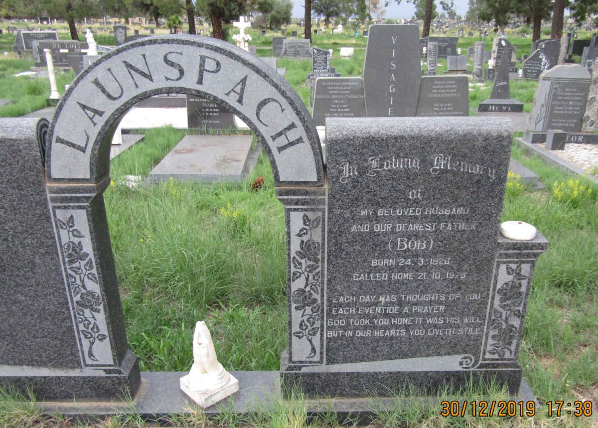 LAUNSPACH Bob 1926-1976