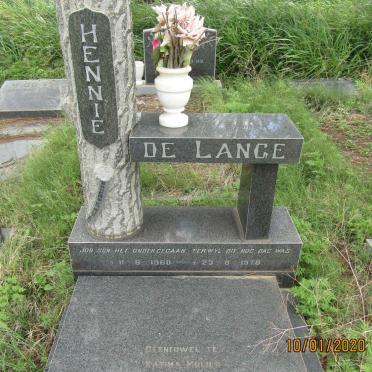 LANGE Hennie, de 1960-1978